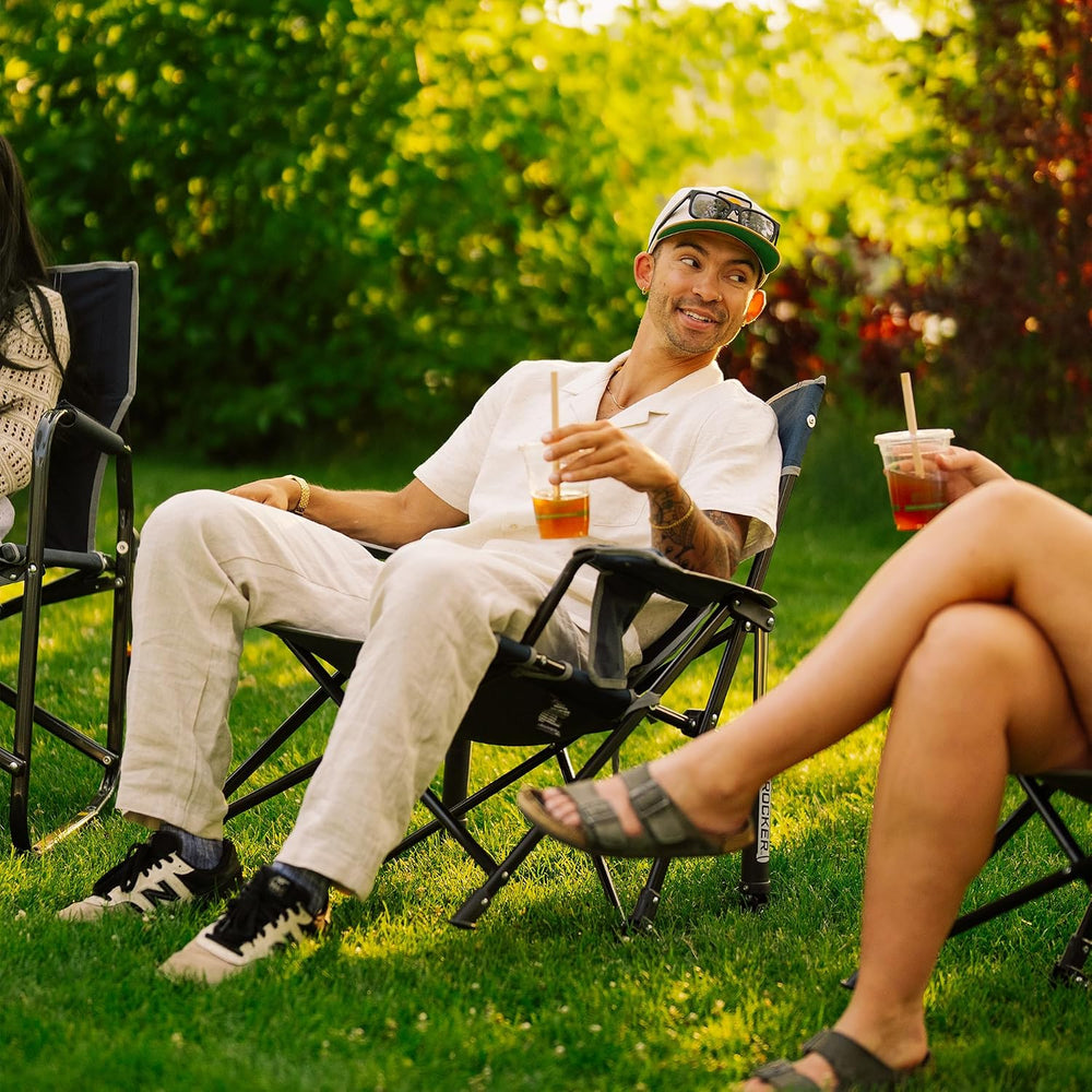GCI Outdoor Kickback Rocker Camping Chair - Indigo Blue