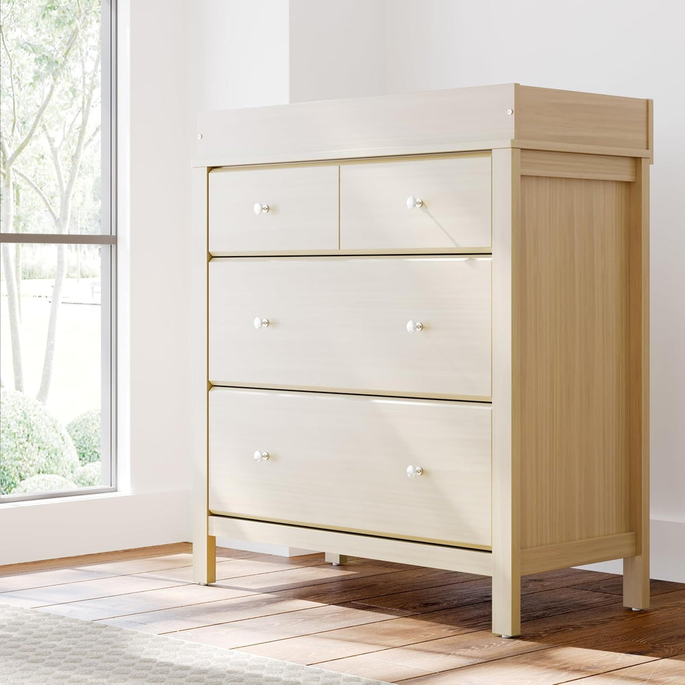 Storkcraft Horizon 3 Drawer Chest with Removable Changing Topper, Driftwood