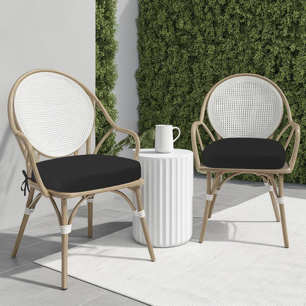 idee-home Outdoor Chair Cushions Set of 4, 19" x 19" D-Shaped