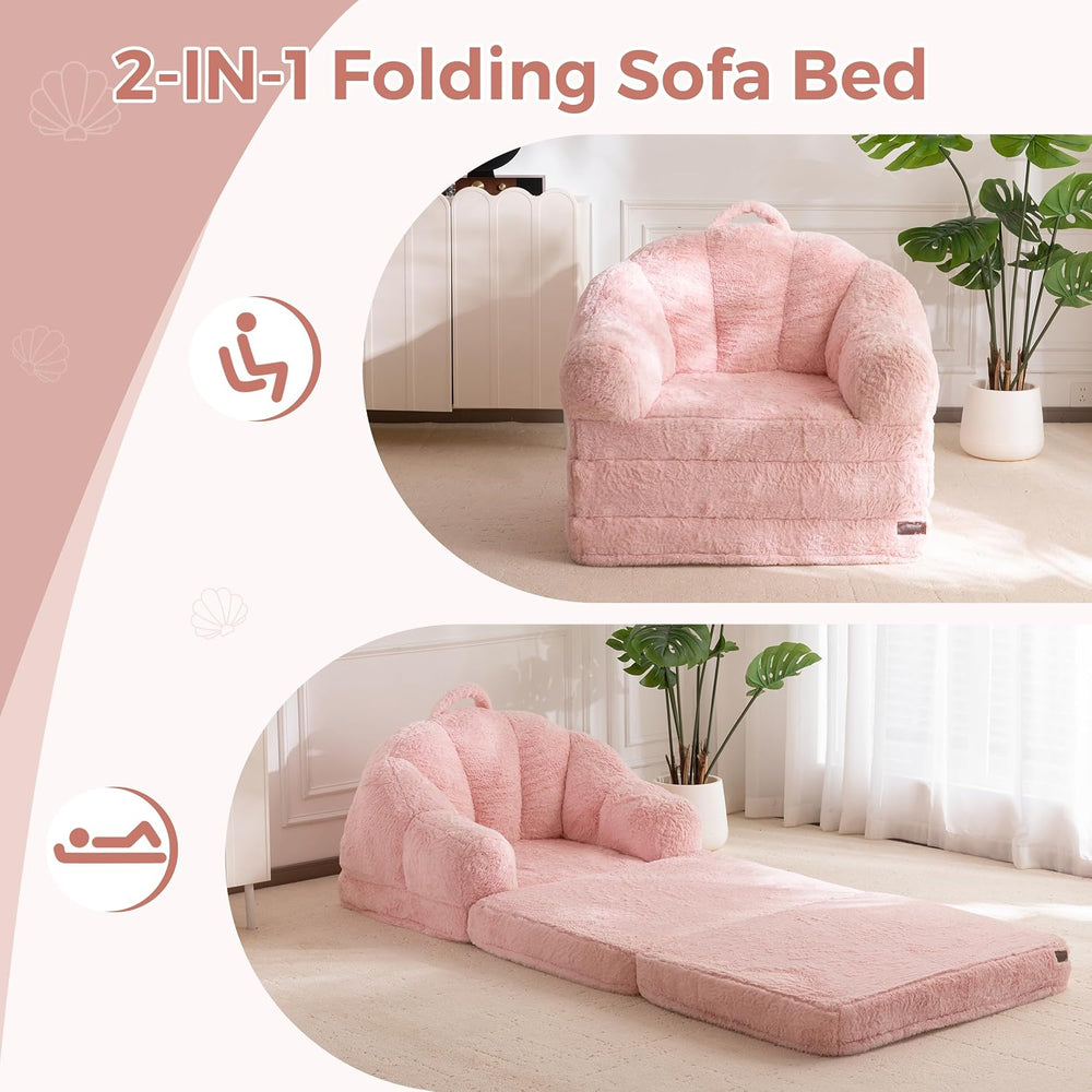 MAXYOYO Folding Sofa Bed, 2 in 1 Convertible Sofa to Lounger