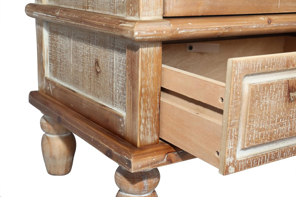 LKTART 59"Solid Wood Sideboard Buffet,Credenza Storage Cabinet with Drawers