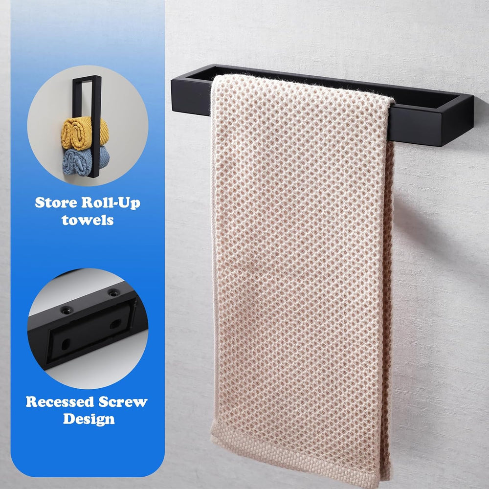 Miyili 2-Piece Bathroom Hardware Set Towel Ring & Toilet Paper Holder
