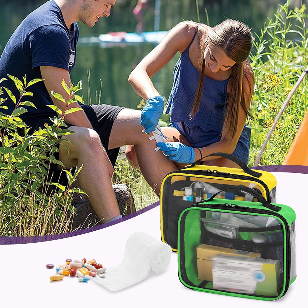 Trunab 4 Pcs First Aid Pouch Set,Color-Coded Medical Bag for Emergency Kits