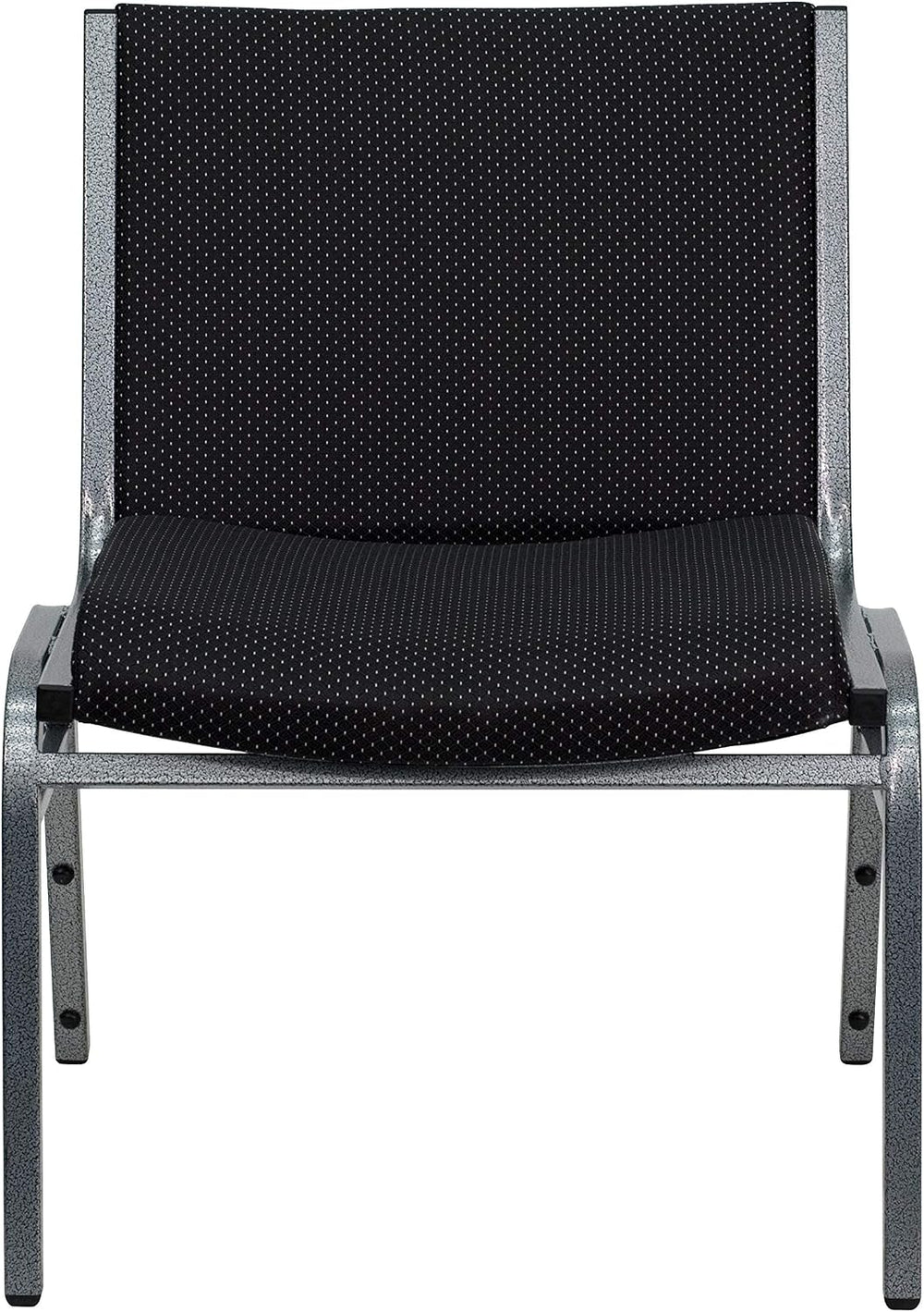 Flash Furniture Hercules Big & Tall Fabric Stack Chair, Black, 2-Pack