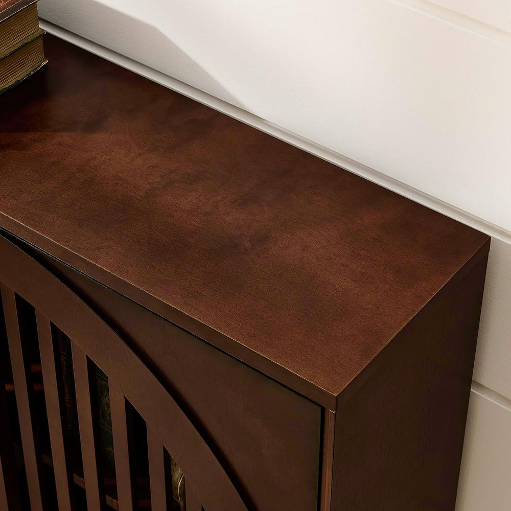 LKTART 39" Walnut Narrow Sideboard Buffet Storage Cabinet for Entryway