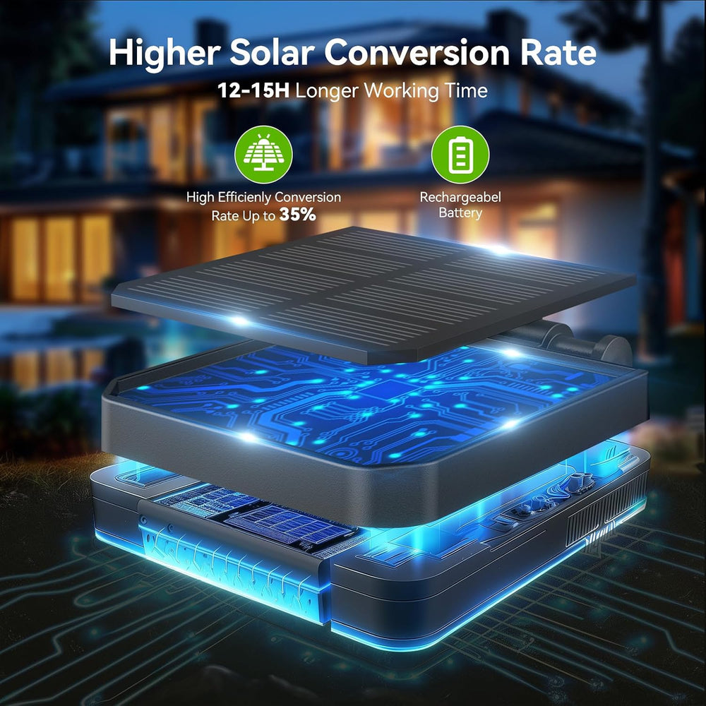 KOOPER Solar Lights Outdoor Garden Decor - Upgraded 6 Pack Solar Garden Light...