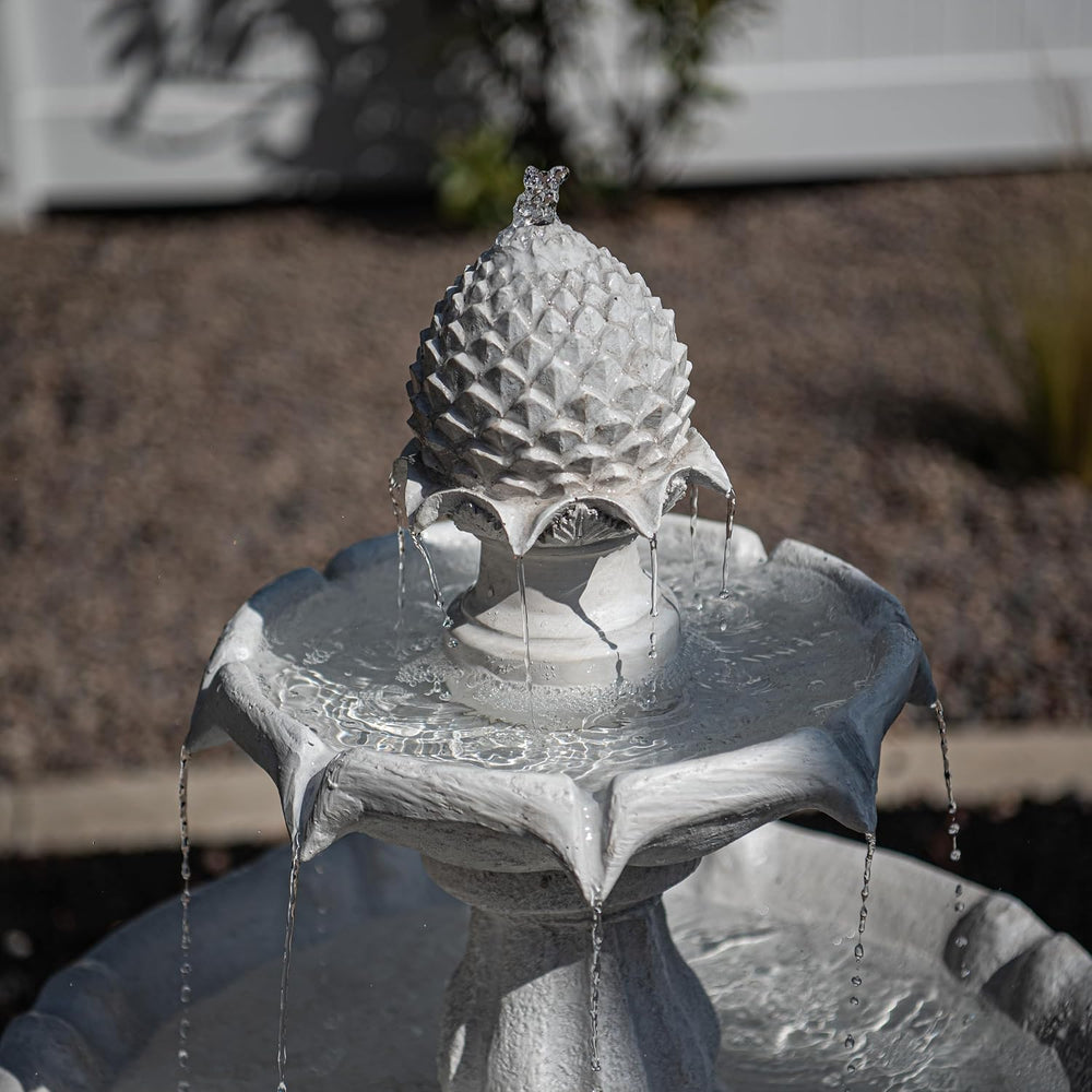 Xbrand 44" H 2-Tier Solar Outdoor Water Fountain with Auto-Shut Off Pump...