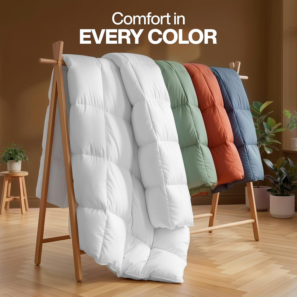 Utopia Bedding Full Size Comforter, Duvet Insert, White, 82 x 86 Inches