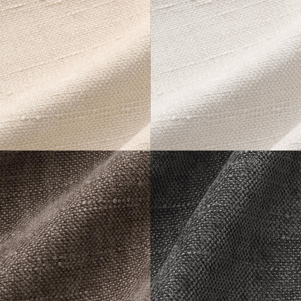 Pack of 4 Throw Pillow Covers 20x20 Inch Chenille Textured Neutral Soft Pillo...