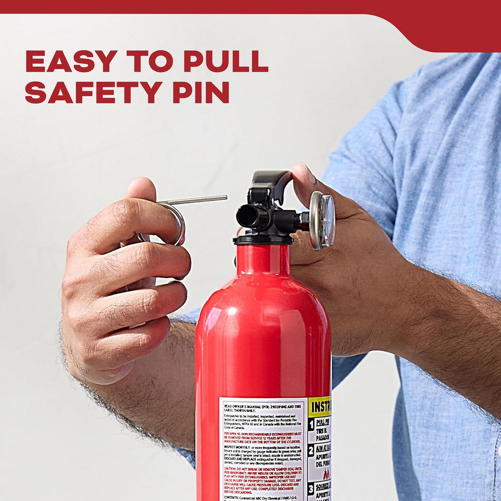 Kidde Basic 110 Fire Extinguisher for Home, 1-A:10-B:C, FA110G, 1 Pack
