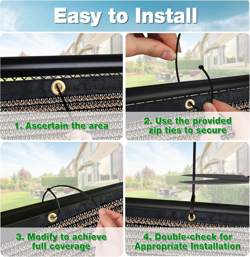 UPGRADE 0 4' X 5 0' Privacy Screen Fence, Heavy Duty Fencing Shade Co...