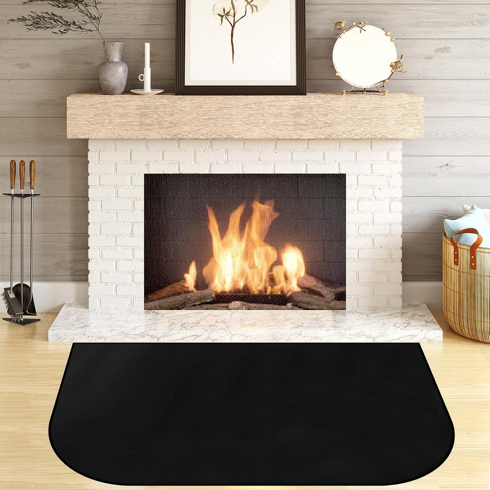 Fireplace Mat, Hearth Rug Fireproof, Fireplace Floor Mat, Fireproof Rug for F...