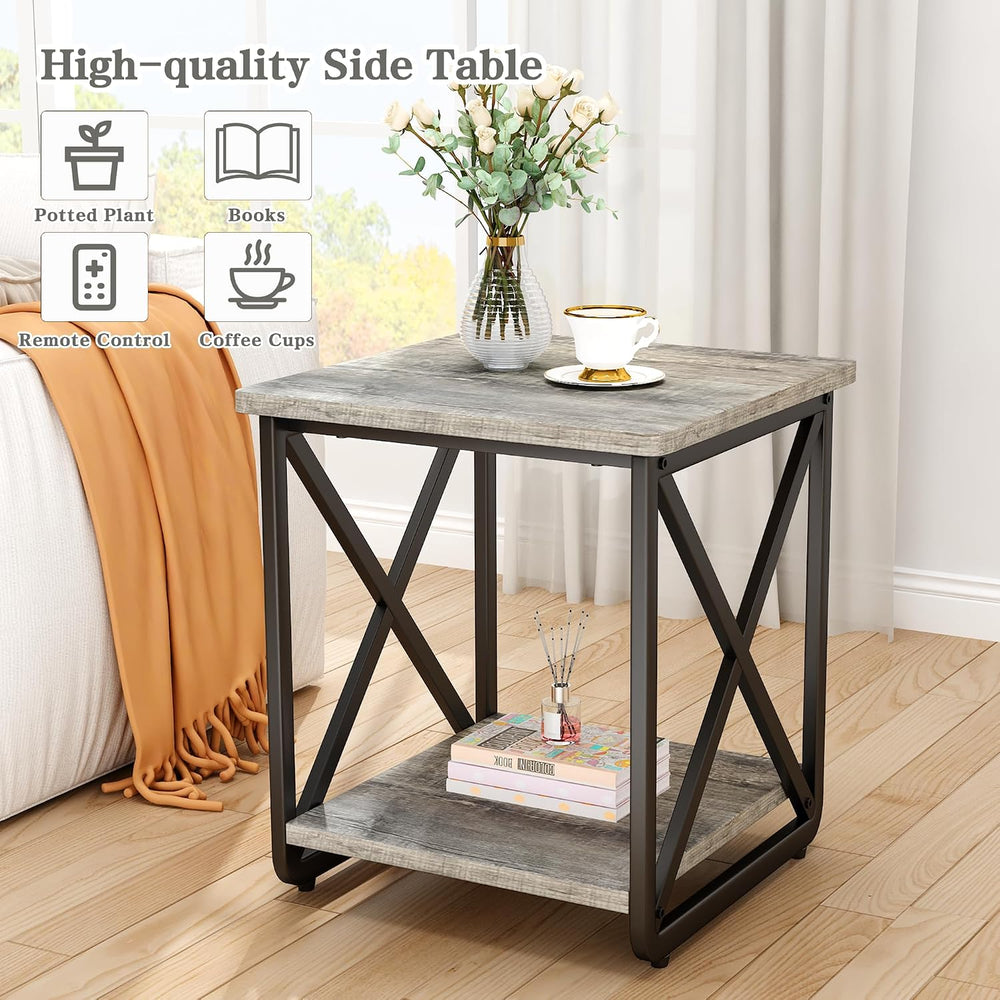 DKLGG 3 Piece Coffee Table Set for Living Room with Fabric Drawers and Storag...