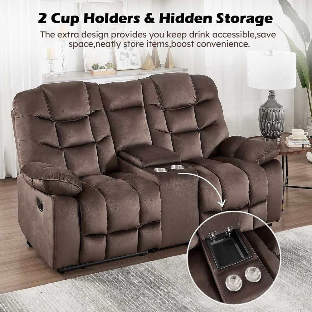 HAOMARKETS 3 Pieces Recliner Sofa Furniture Set, Include 2 Power Recliner Cha...