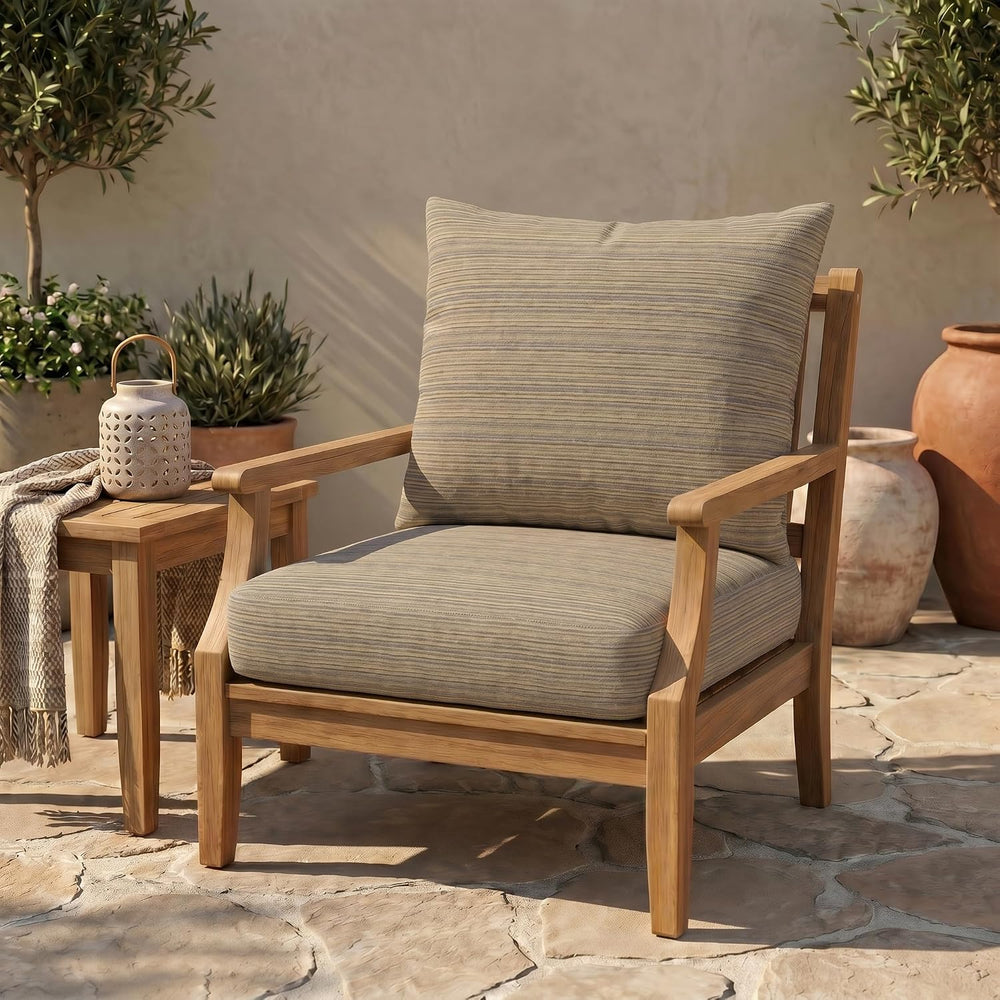 RSH DECOR: Sunbrella Deep Seating Cushion with Pillow Back | 25” x 25” x 5&qu...