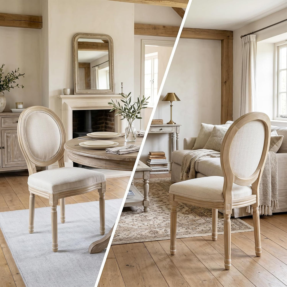 chairus Farmhouse Dining Chairs Set of 2 French Country Dining Room Chairs Vi...