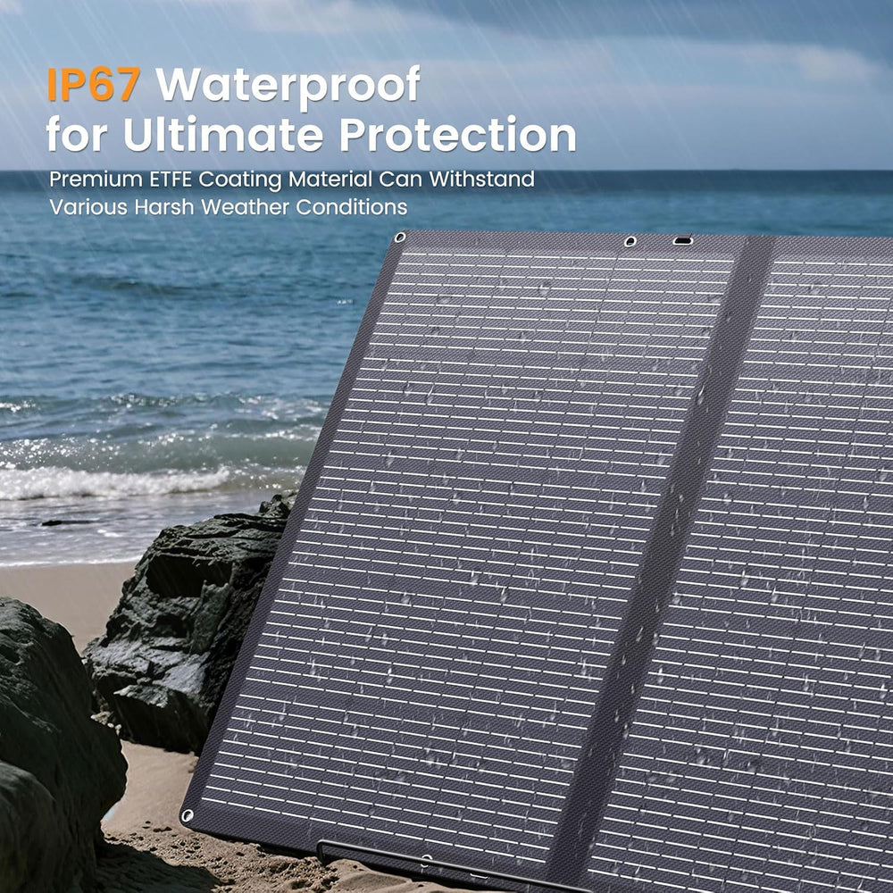 400W Portable Solar Panel for Power Station, 400 Watt 36V ETFE Foldable Solar...
