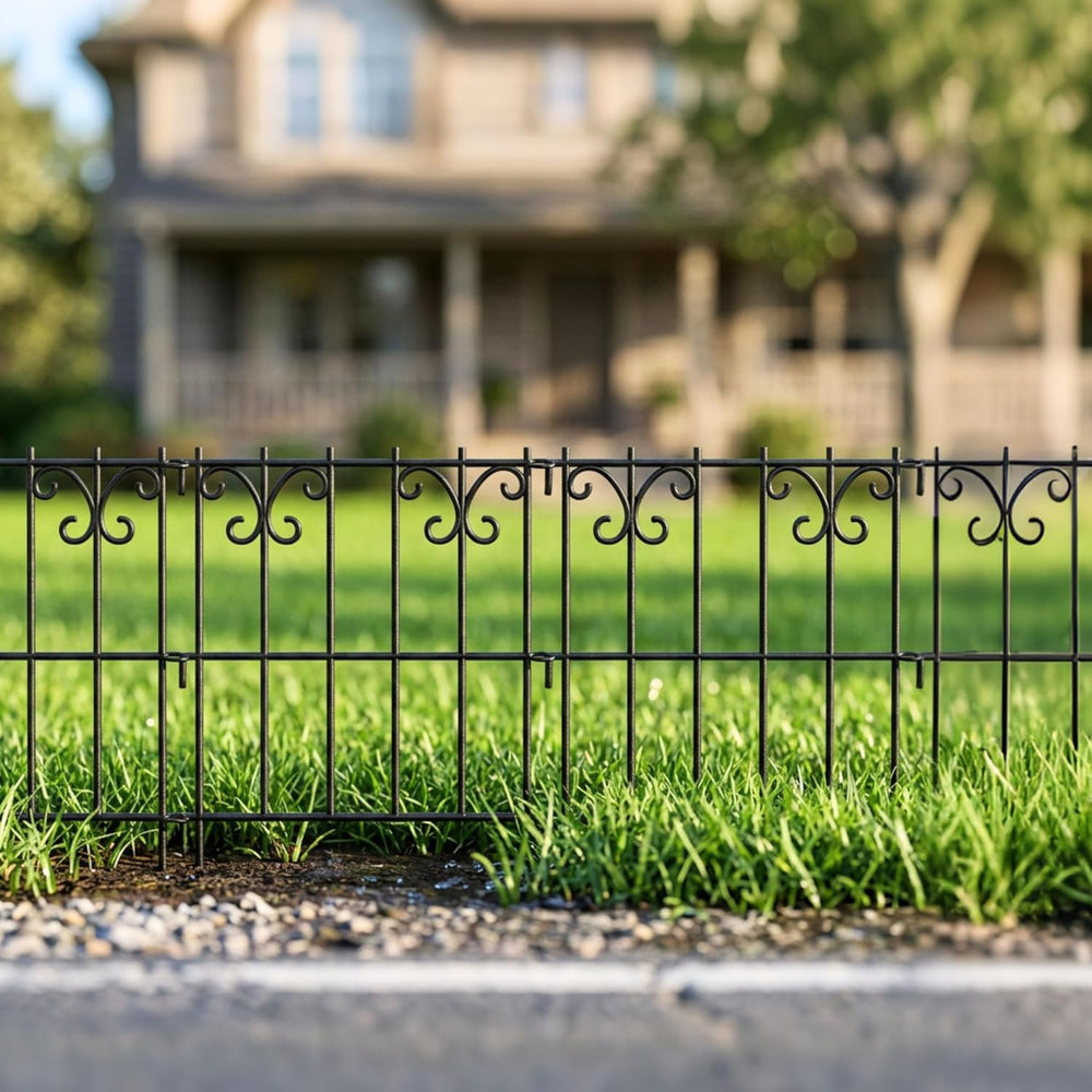 ShopLaLa Garden Fencing Animal Barrier (10 Panels) 12x16.5in Black Fences