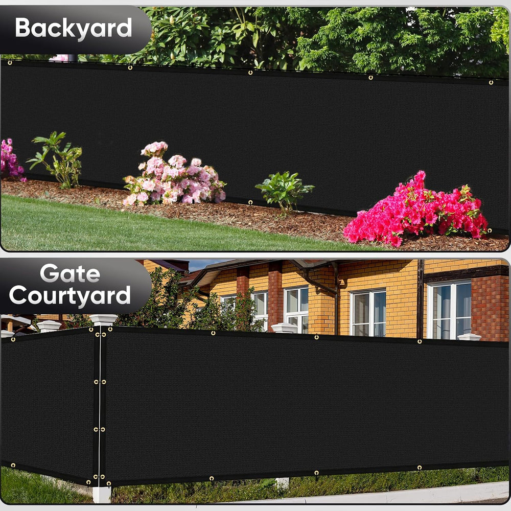 6ft x50ft Privacy Screen Fence 90% Blockage Heavy Duty Protective Covering Me...