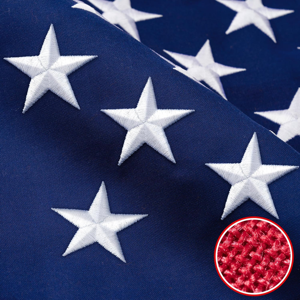 American Flag 4X6 FT TearProof Series, Heavy Duty Tough Spun Polyester USA Fl...