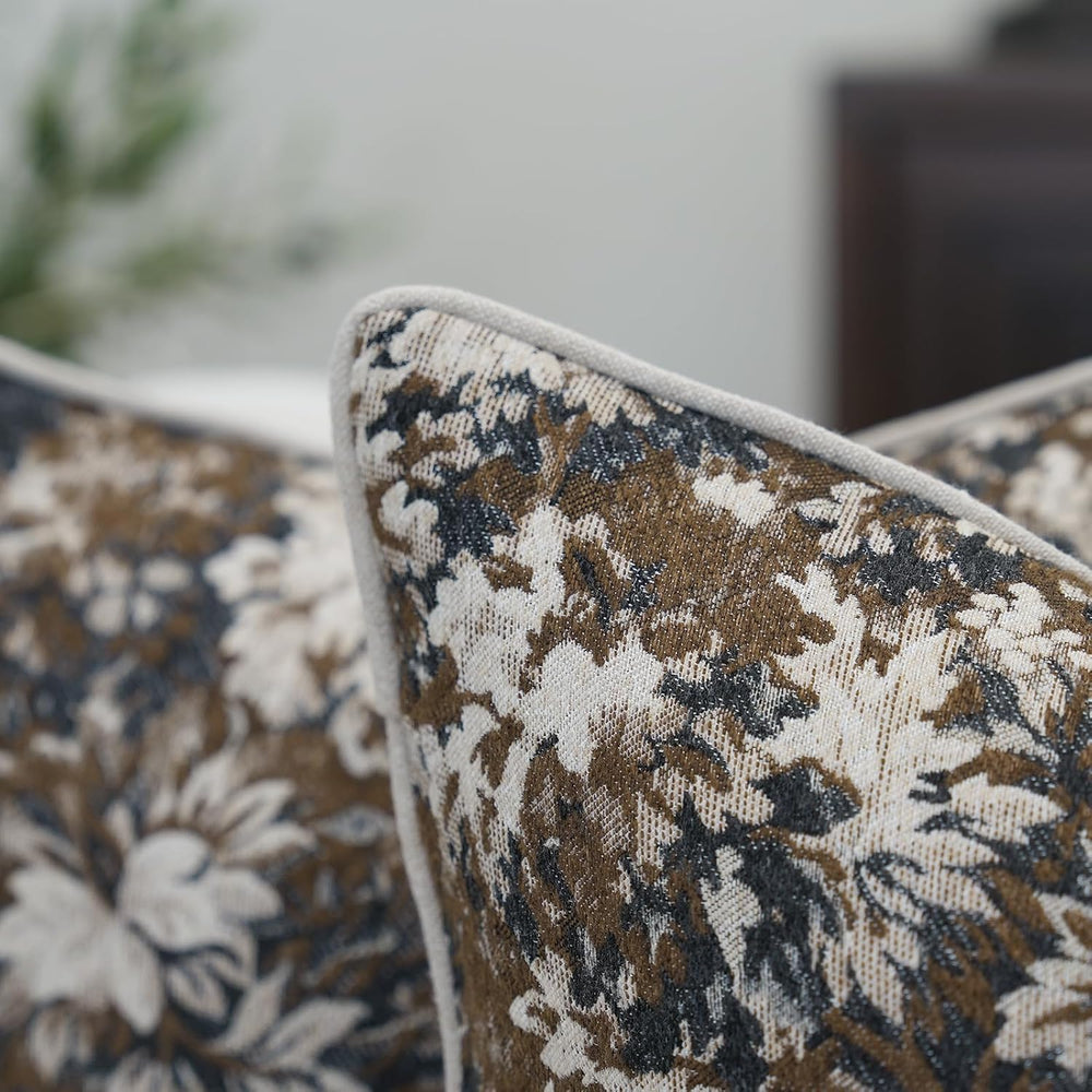 Vintage Farmhouse Floral Throw Pillow Covers 18x18 Inches Set of 2 Rustic Bot...