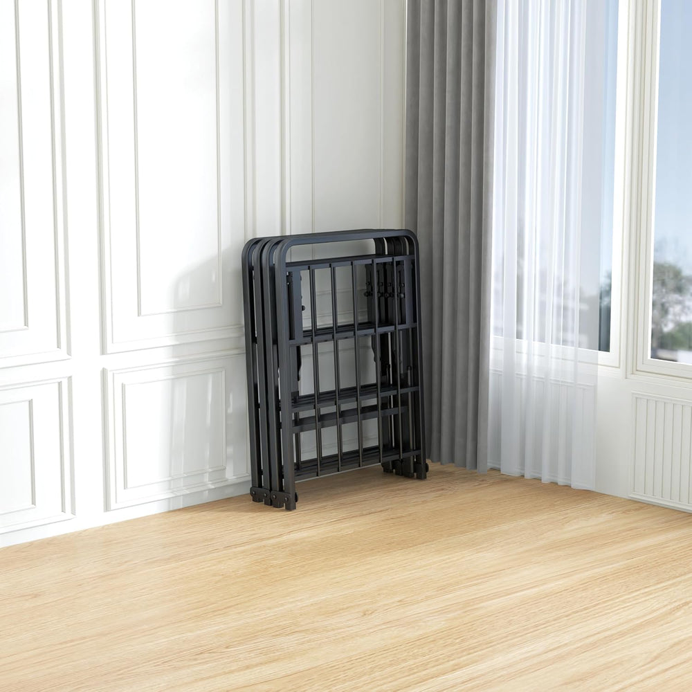 VIPSHOW 18 Inch Queen Metal Folding Bed Frame,Tool-Free Assembly Platform