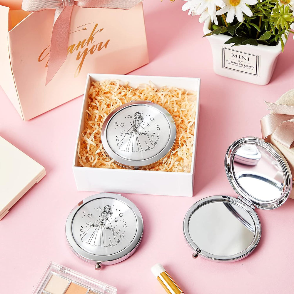 Taiyin 24 Pcs Quinceanera Party Favors for Guests Baptism Compact Mirror Favo...
