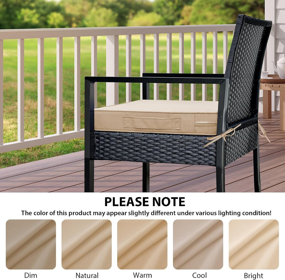 IPYNBAP Outdoor Chair Cushions Set of 4 -Waterproof Outdoor Seat Cushions for...