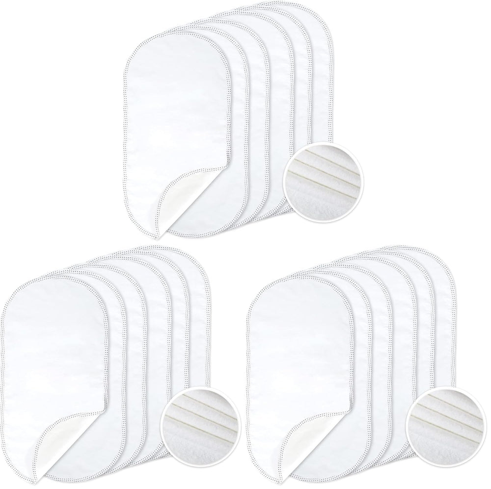 TILLYOU Waterproof Changing Pad Liners 18 Pack, 100% Cotton Reusable Cloth Di...