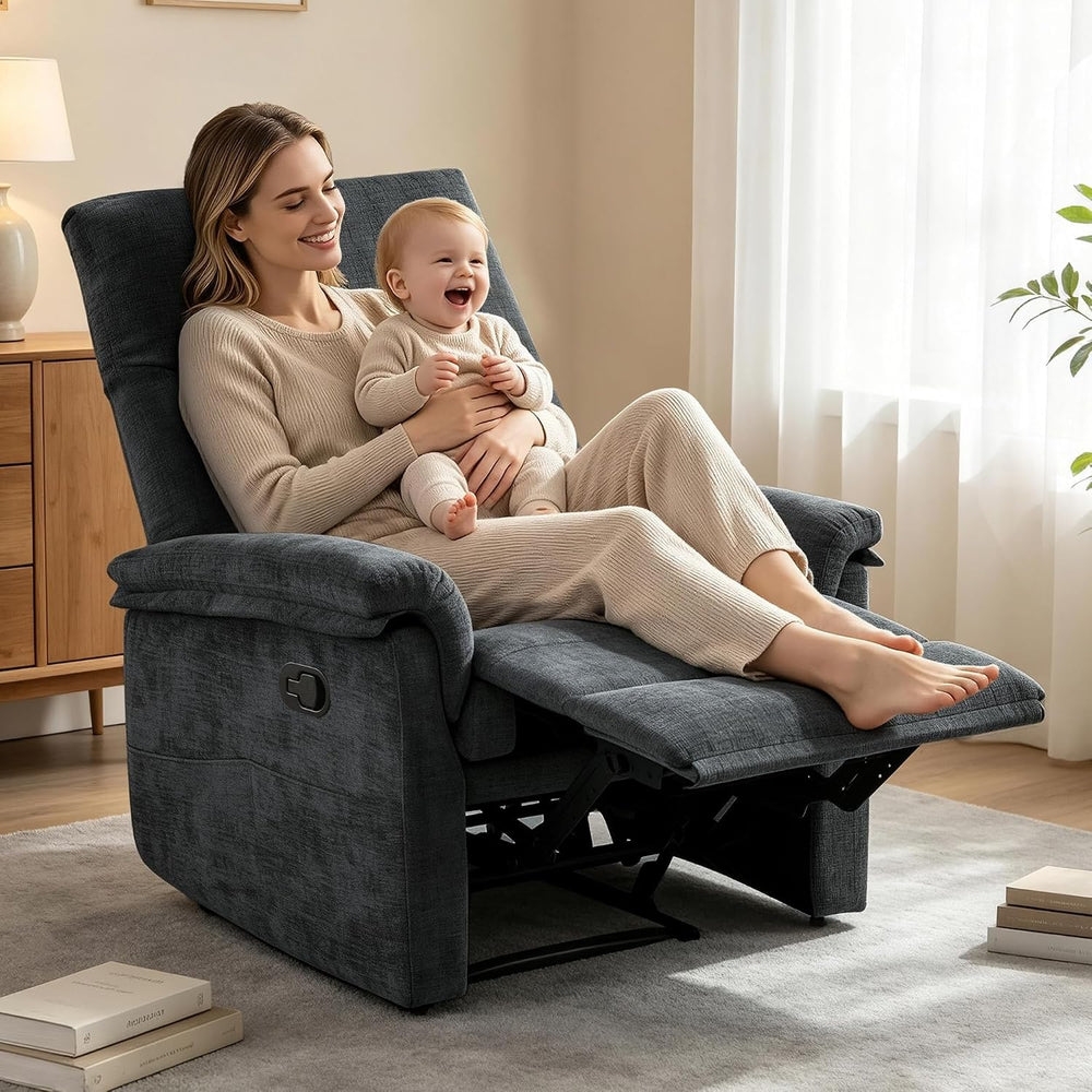 Korser Recliner Chair, Living Room Chairs for Adults, Small Recliners for Sma...