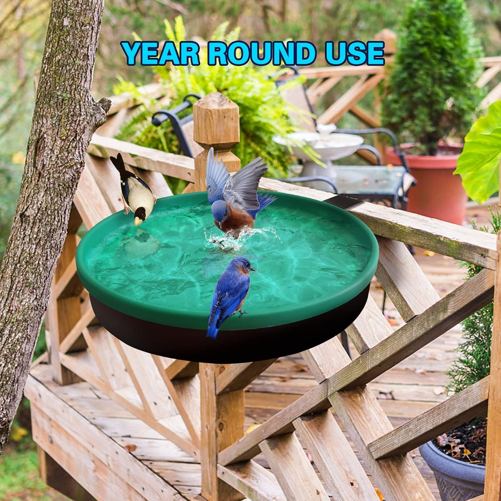 Heated Bird Bath, 3 Easy Ways to Mount Heavy Duty Metal Pedestal Detachable B...