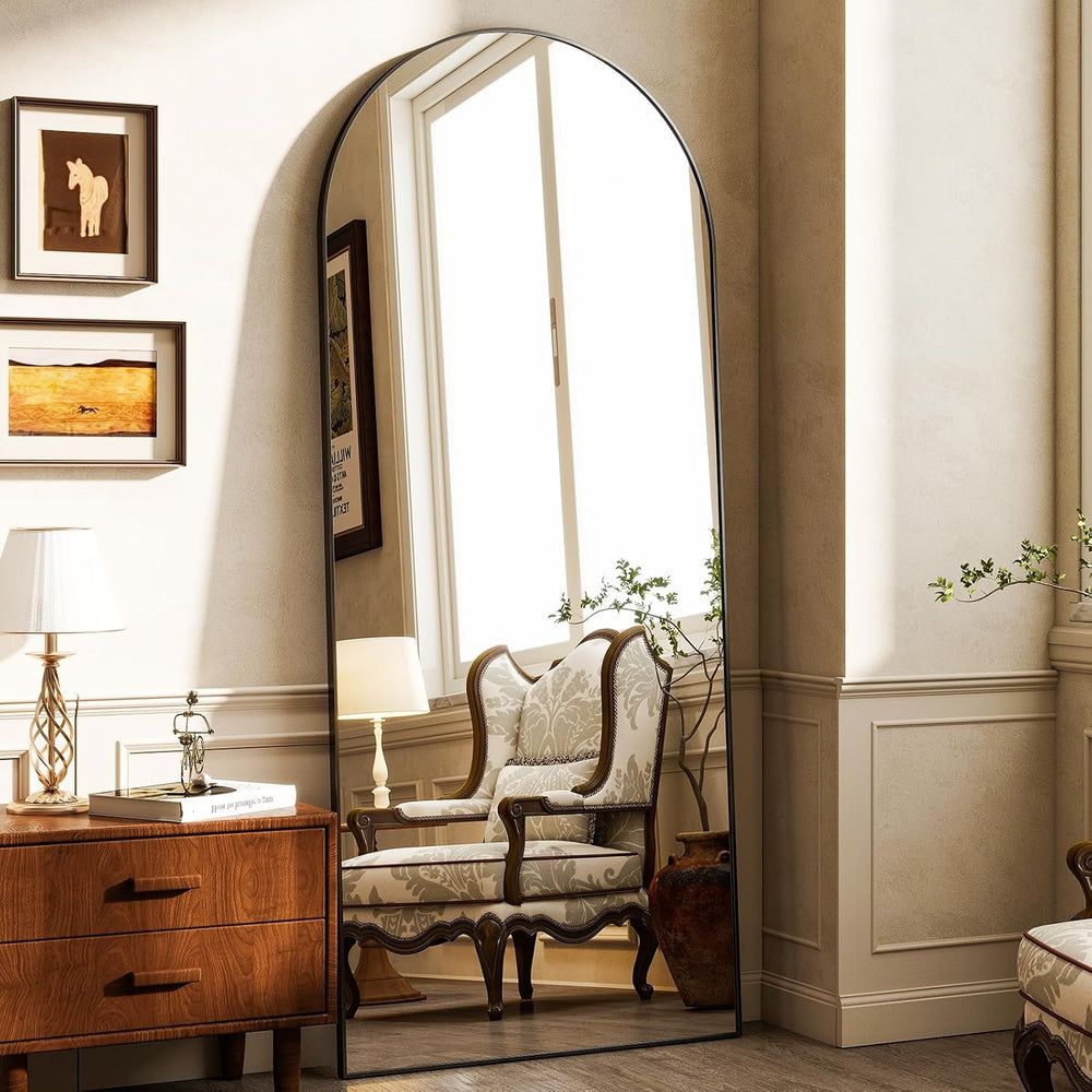 HARRITPURE 64"x21" Full Length Mirror, Arched Full Mirror