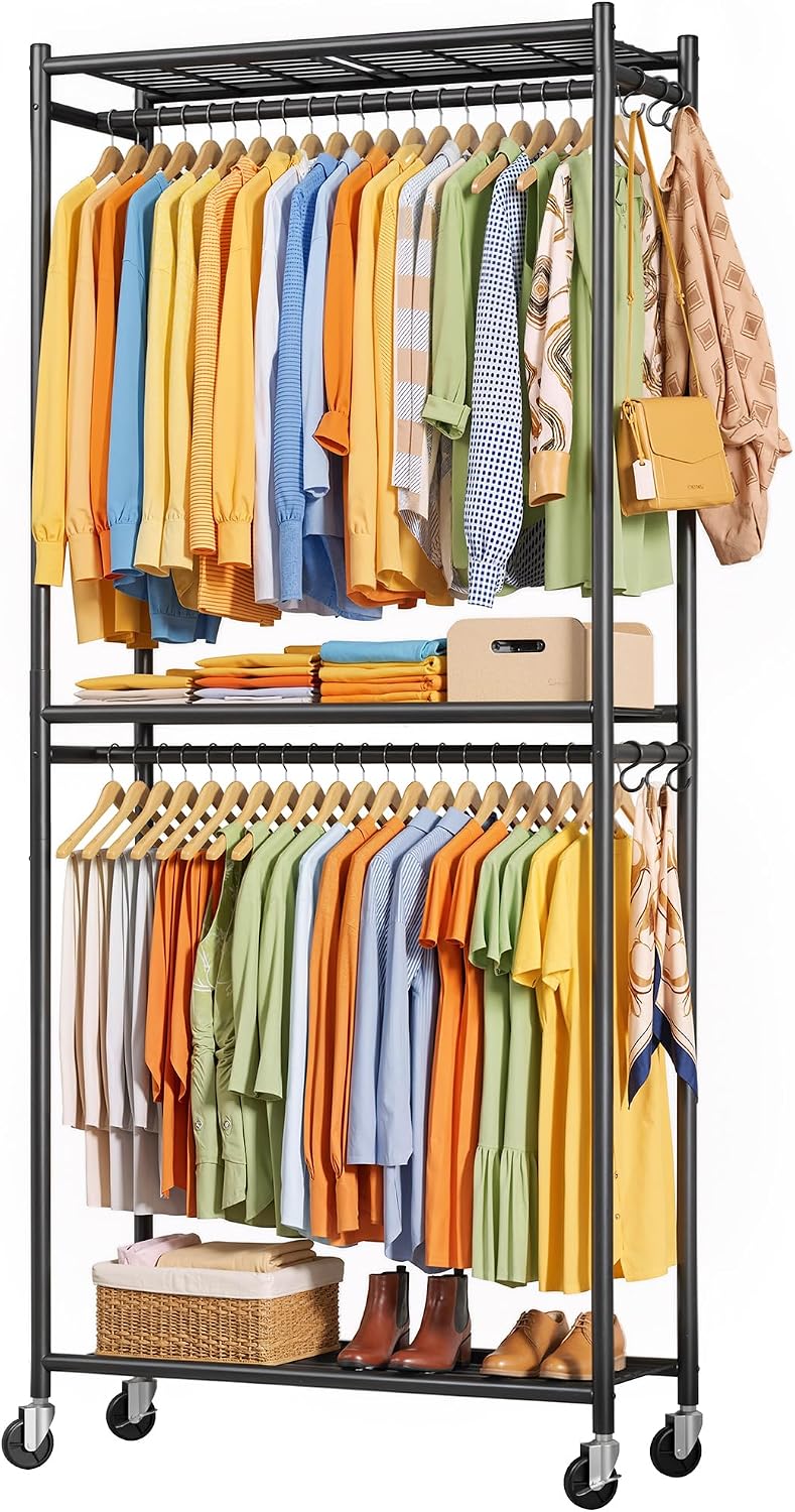 Sakugi Clothes Rack - 33.0" x 12.2" x 79.5" Clothing Rack with...