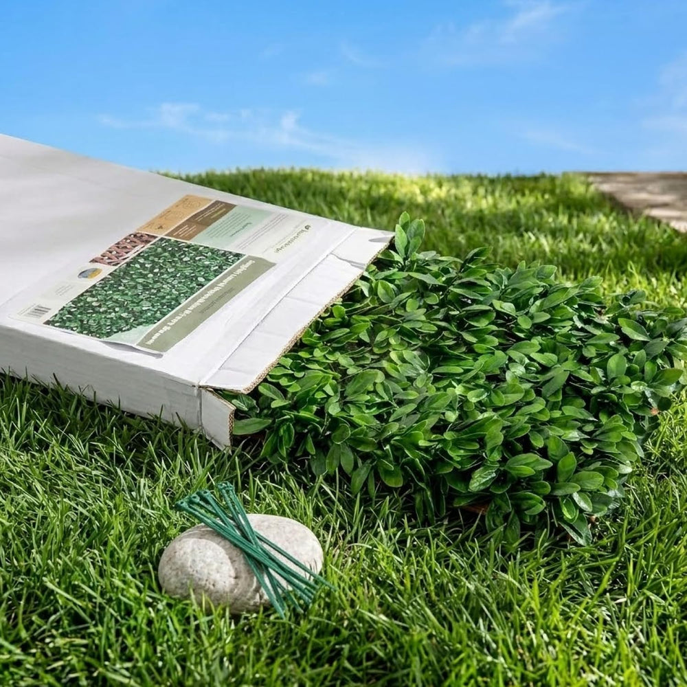 NatraHedge 20''X50'' Artificial Privacy Grass Wall Decor, Lau...