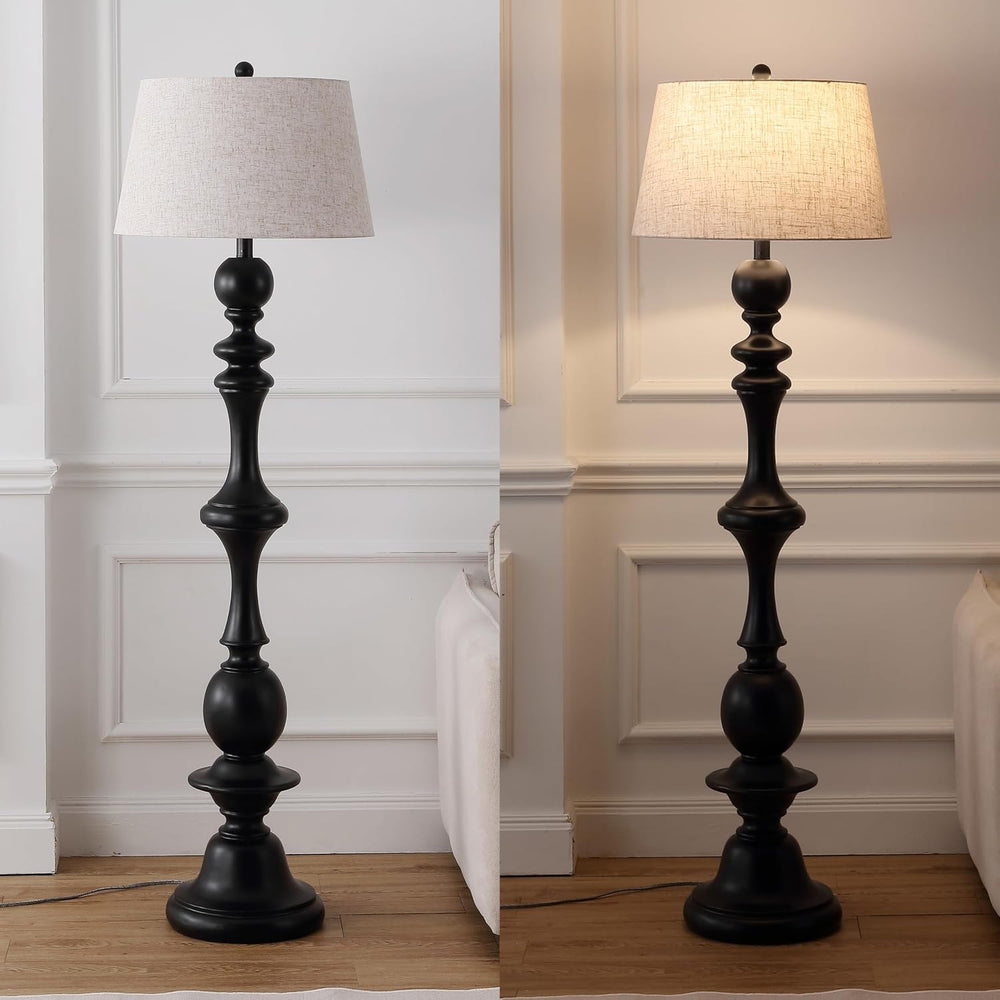 JONATHAN Y Taylor Candlestick Floor Lamp 67", Black
