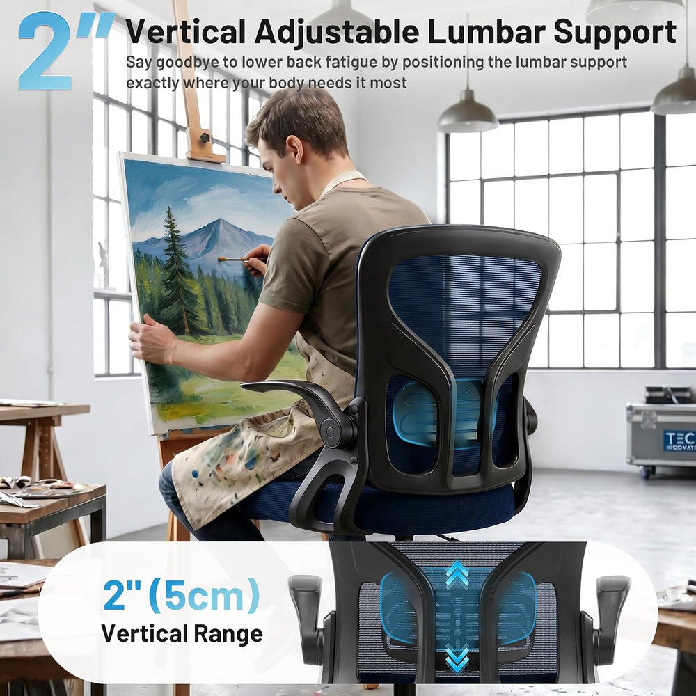 Drafting Chair for Standing Desk, Tall Office Chair with 22"-30" Se...