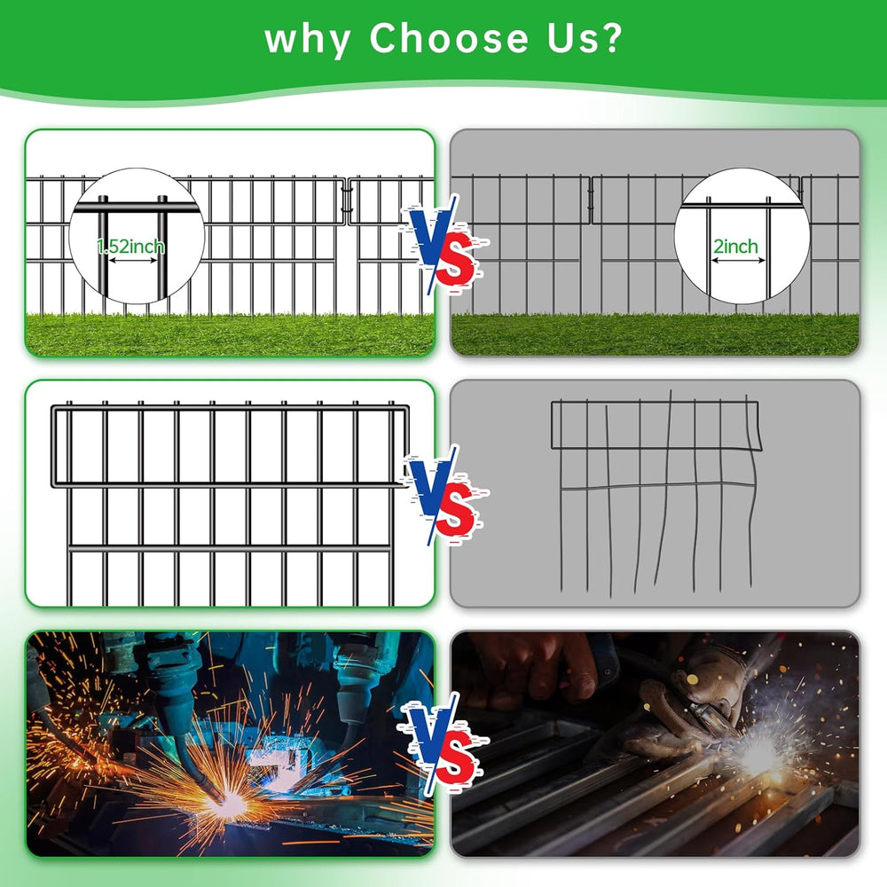 39.5ft(L) X 13in(H) Animal Barrier Fence, 28 Panels No Dig Fence for Dogs, 1....