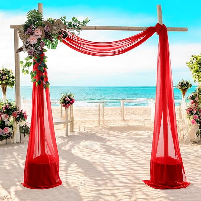 MDS Halloween Chiffon Draping Fabric - 2 Panel, 30" Wide x 100ft Long - ...