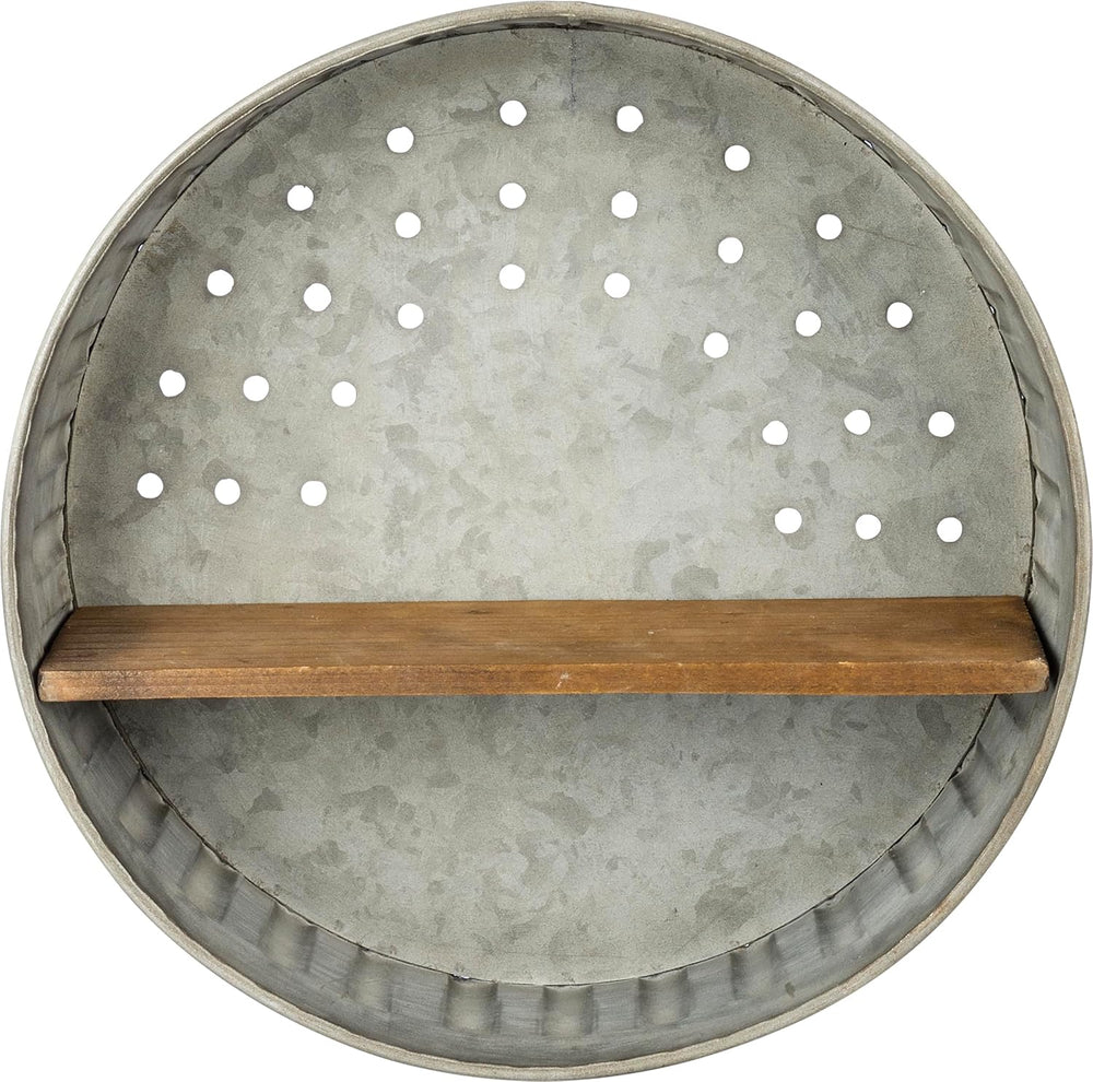 Primitives by Kathy 38024 Distressed Wall Shelf, Metal and Wood
