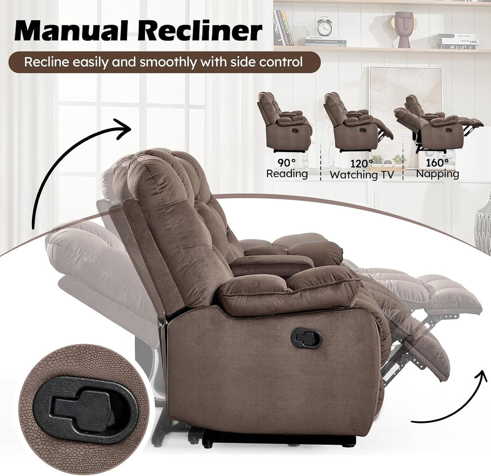 HAOMARKETS 3 Pieces Recliner Sofa Furniture Set, Include 2 Power Recliner Cha...