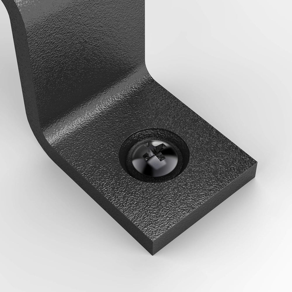 2 Pack 12" Straight Bar Barn Door Handle, Matte Black Gate Pull