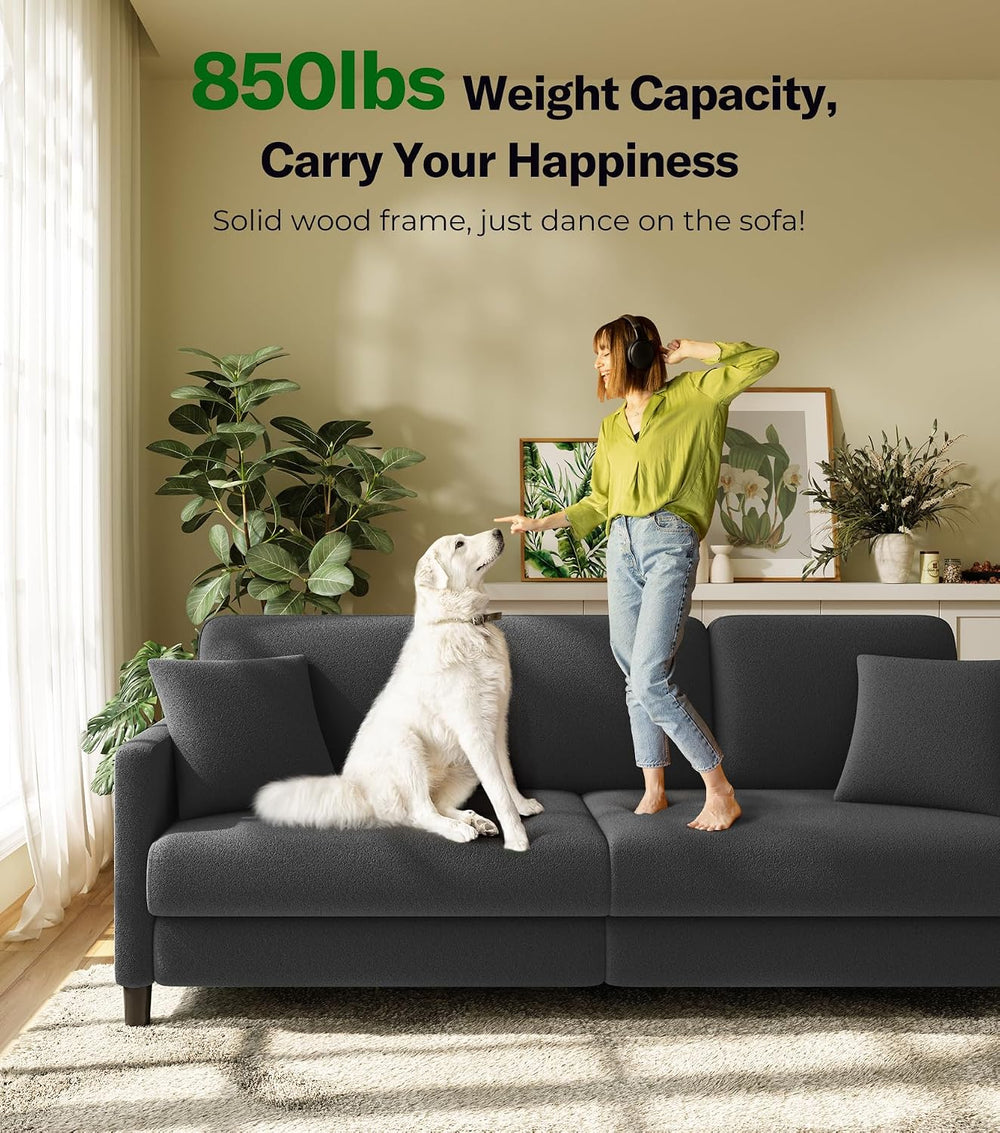 Welzona Couches for Living Room, 83"Teddy Sofa Couch, Sofas for Living Room