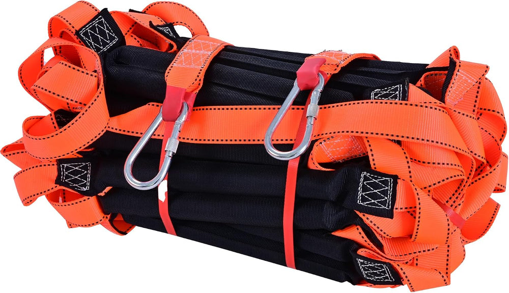Rope Ladder, Fire Escape Safety Ladder Emergency of Deploys Quickly,2 Story H...