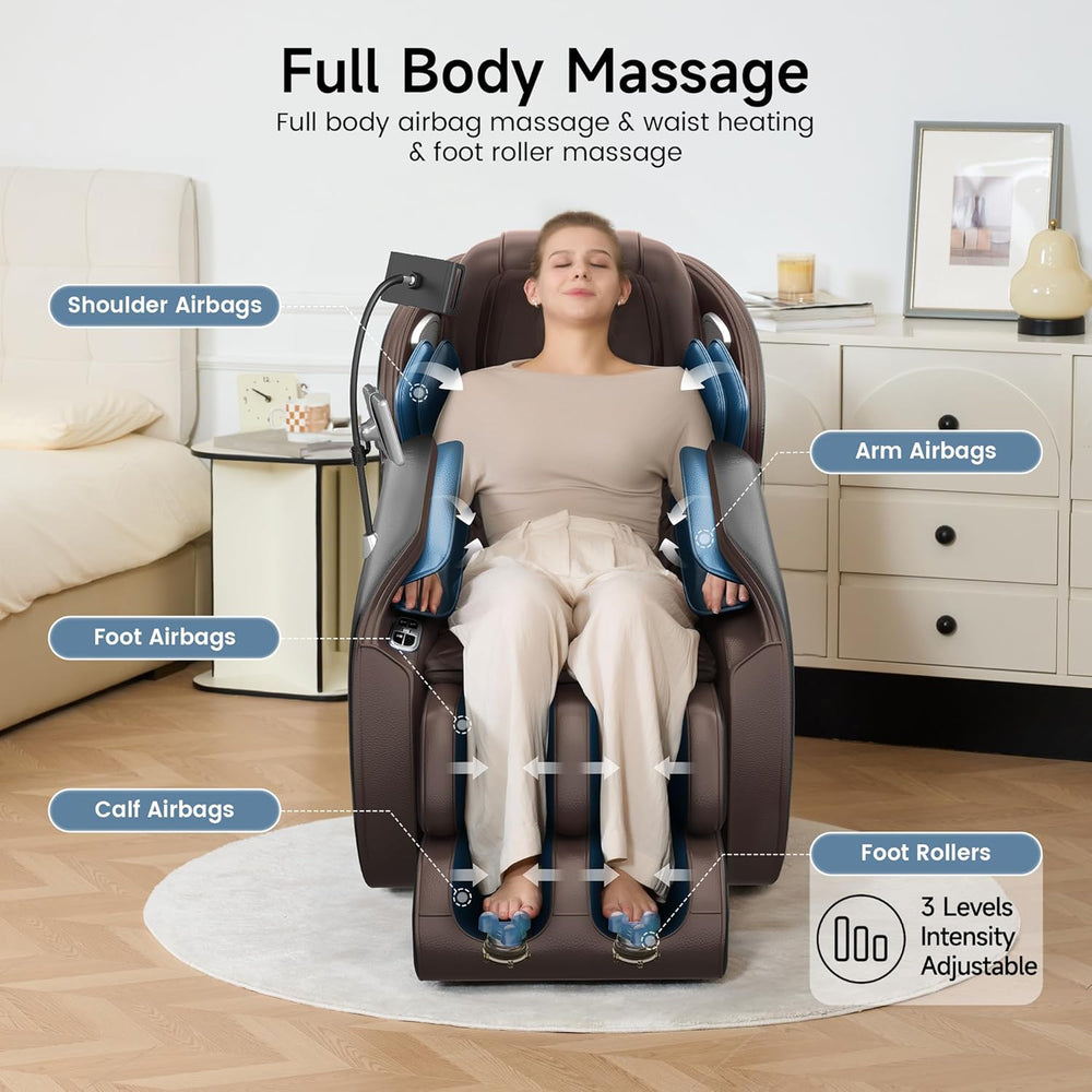 Real Relax 2026 3D Massage Chair Full Body with Unique Phone Controller