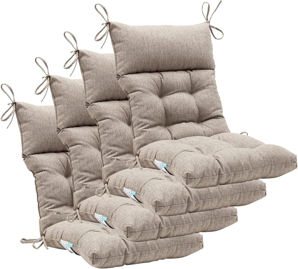 QILLOWAY Outdoor Rocking Chair Cushion 43x21 Inch, 100% Polyester Waterproof ...