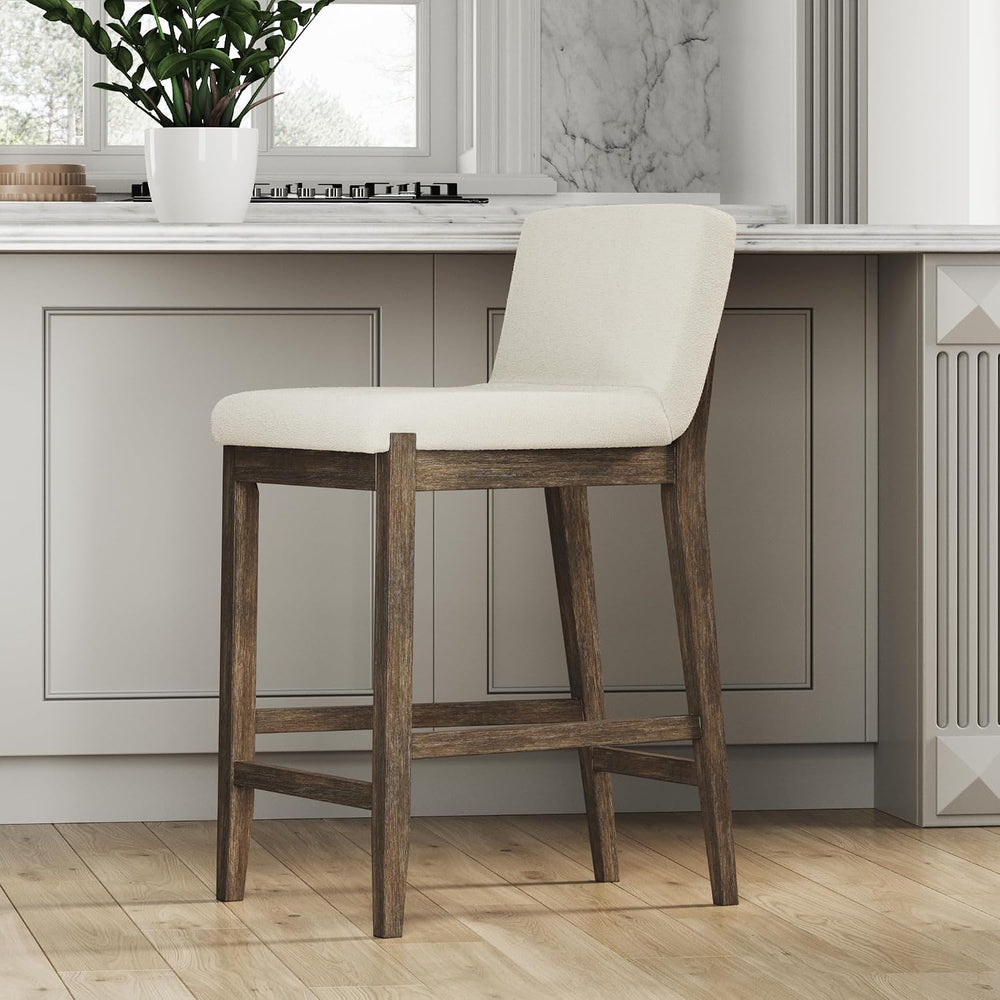 Nathan James Gracie Modern Counter Height Bar Stool with Back, Counter Stool ...