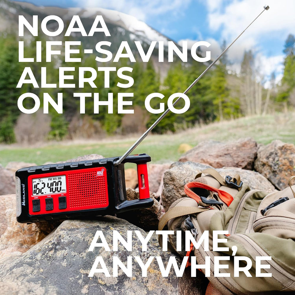 Midland - ER310PRO, Portable Emergency Bluetooth Weather AM/FM Radio