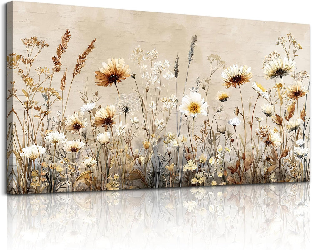 XIGUANGART Floral Wall Art, Large Wall Art, Flower Pictures Wall Decor, Elega...