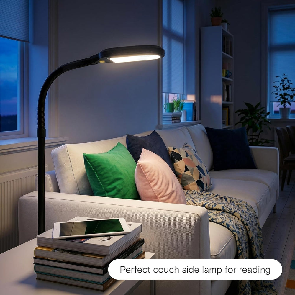 Brightech Litespan - Bright LED Floor Reading Lamp for Over Chair Crafts and ...