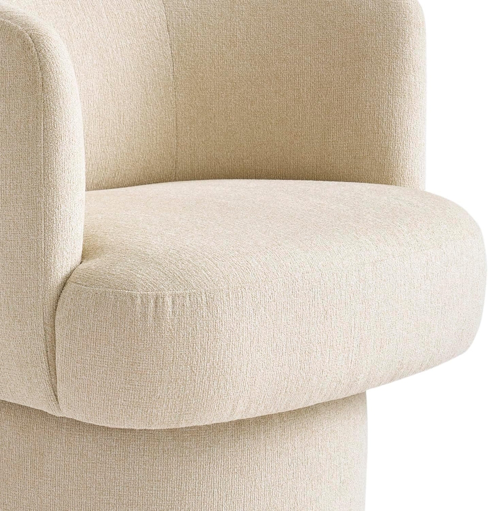 mopio Orbix Swivel Accent Chair, Upholstered (Cereal, Single, Swivel)